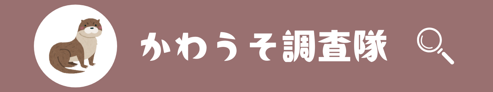 かわうそ調査隊